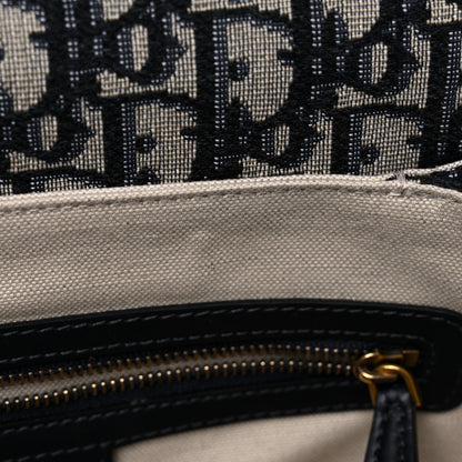 Christian Dior Oblique Flap Bag Navy Blue 11 of 12