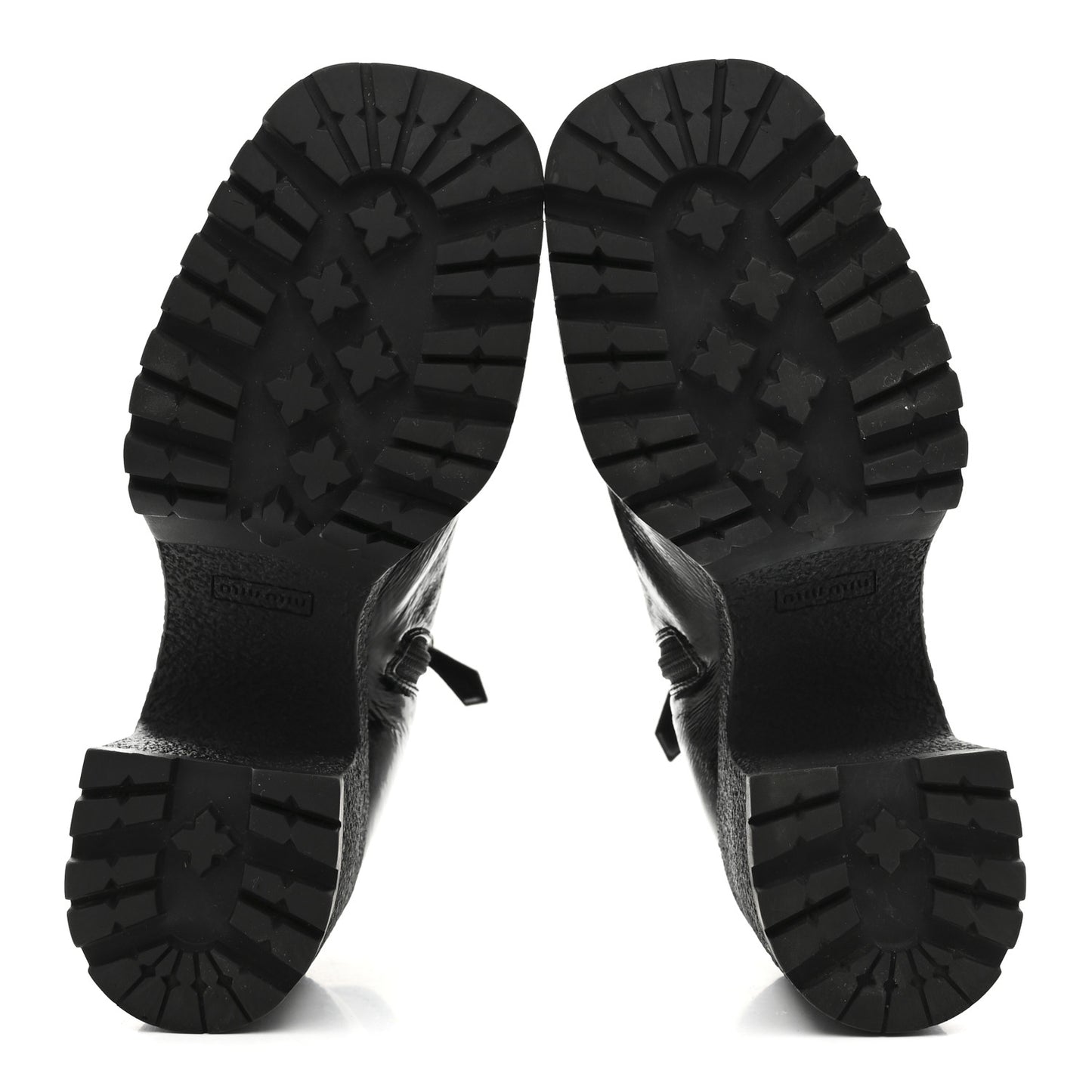 Naplak Patent Zip Lug Sole Boots 37 Black