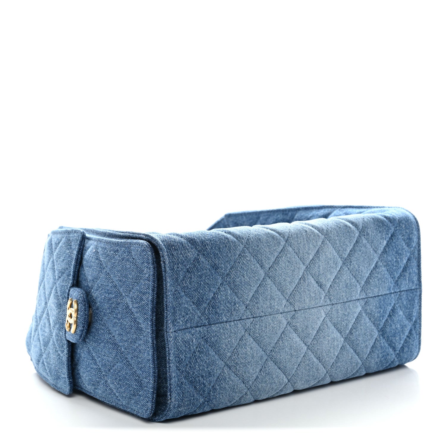 Chanel Washed Denim Quilted Small Chanel 25 Handbag Blue 4 of 11