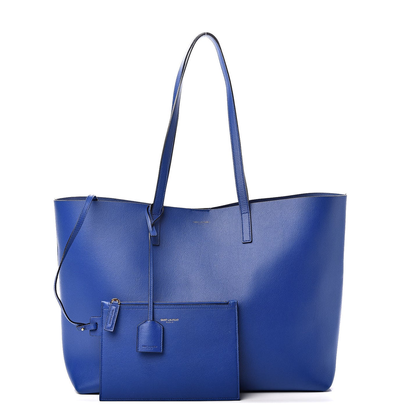 Calfskin Large Shopping Tote Ultramarine