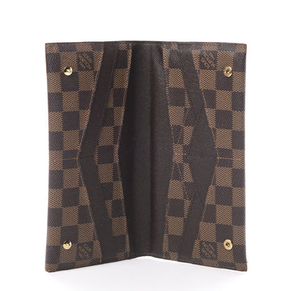 Louis Vuitton Damier Ebene Long Origami Wallet 5 of 11