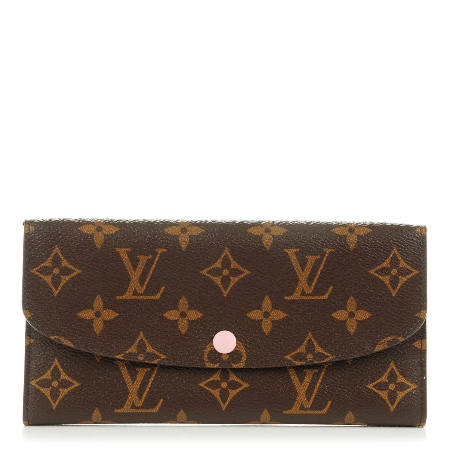 Louis Vuitton Monogram Emilie Wallet Rose Ballerine 1 of 7