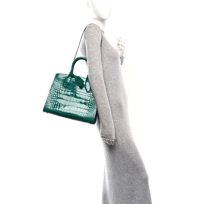 Louis Vuitton Alligator City Steamer MM Emeraude 2 of 9