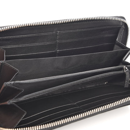 Gucci Guccissima Large Twins Zip Around Wallet Black 5 of 7