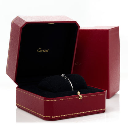 Cartier 18K White Gold Diamond Small Juste Un Clou Bracelet 15 4 of 4