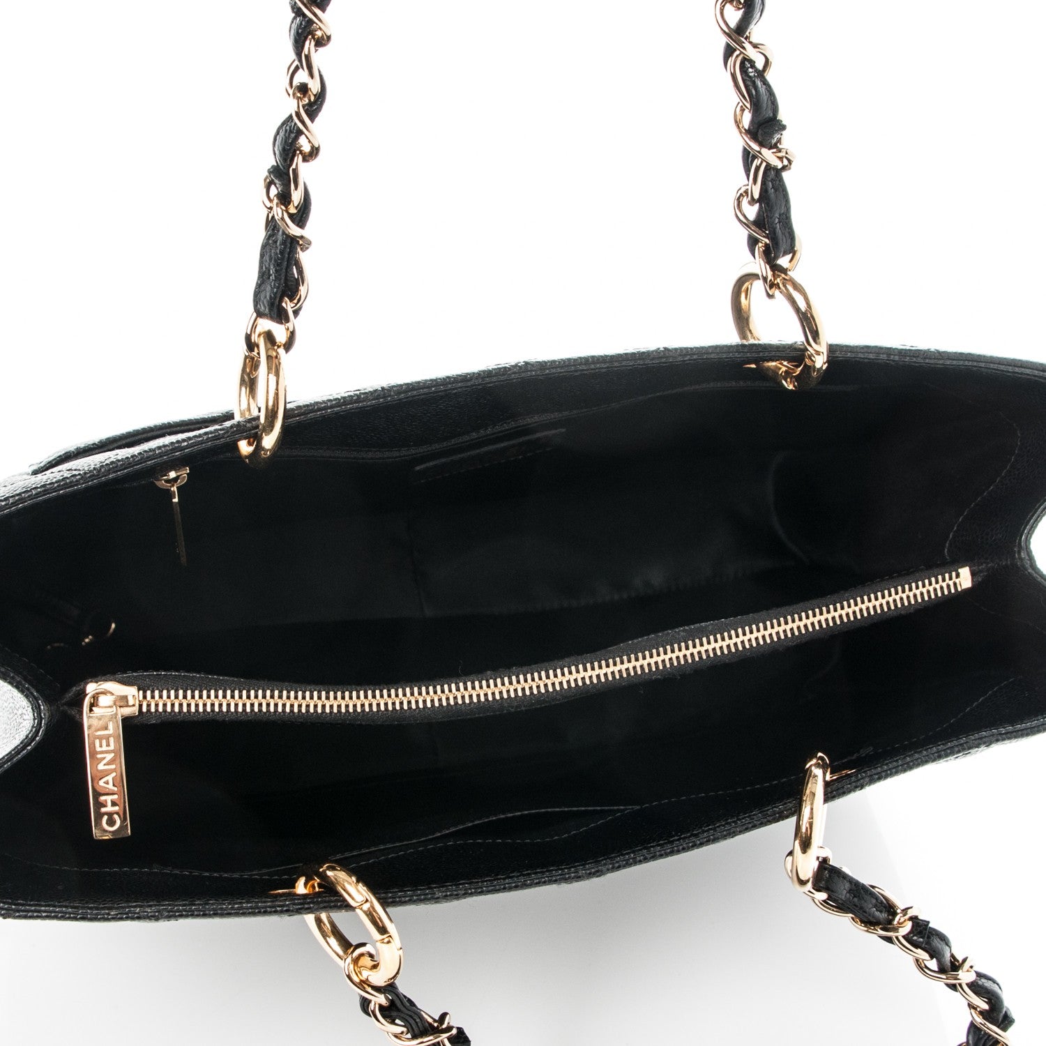 Chanel Caviar Quilted Grand Shopping Tote GST Black 4 of 7