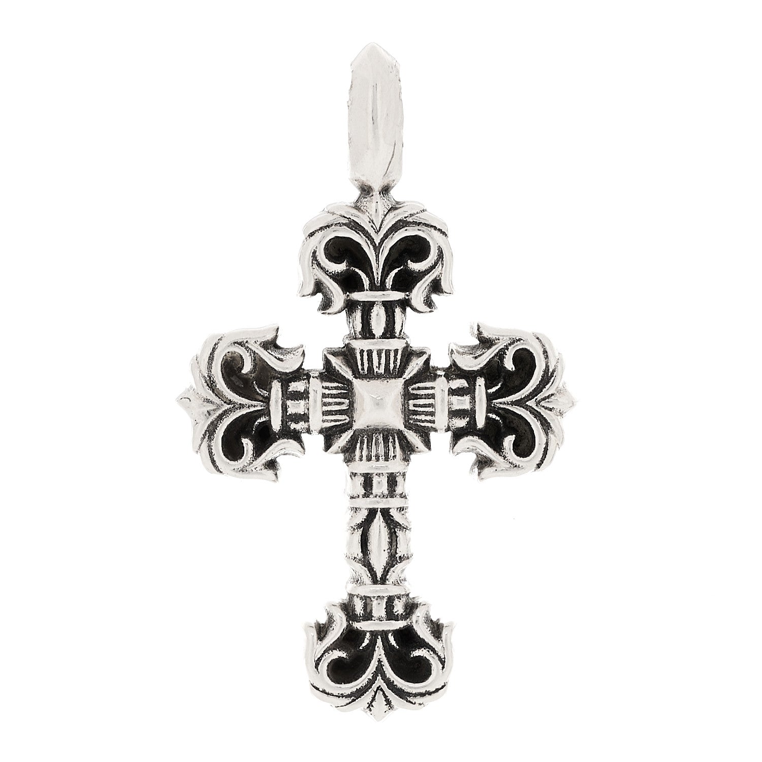 Chrome Hearts Sterling Silver Filigree Cross Pendant 1 of 4