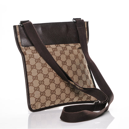 Gucci Monogram Messenger Crossbody Bag Dark Brown 3 of 6