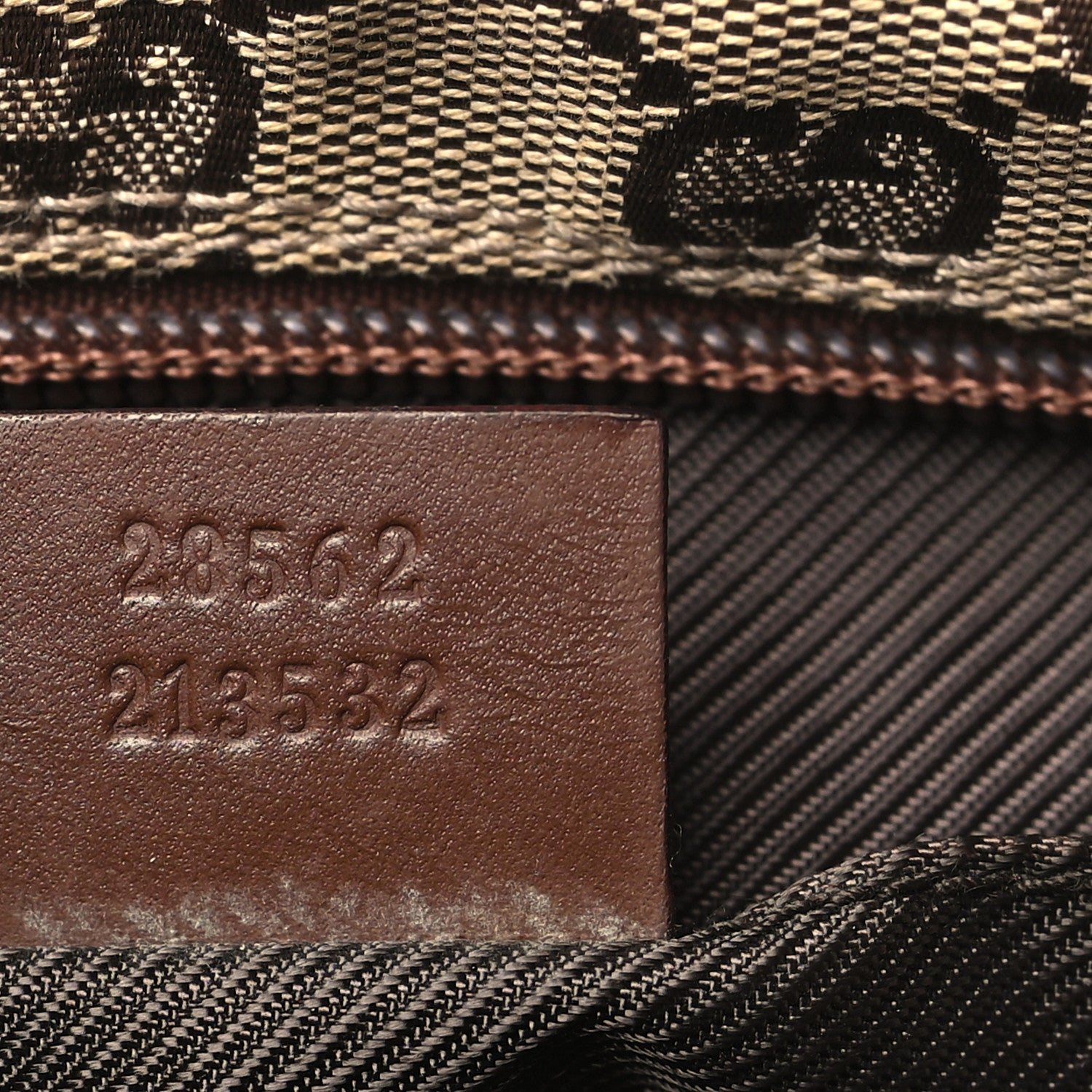 Gucci Monogram Flap Pocket Messenger Bag Beige Dark Brown 7 of 12