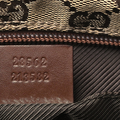 Gucci Monogram Flap Pocket Messenger Bag Beige Dark Brown 7 of 12