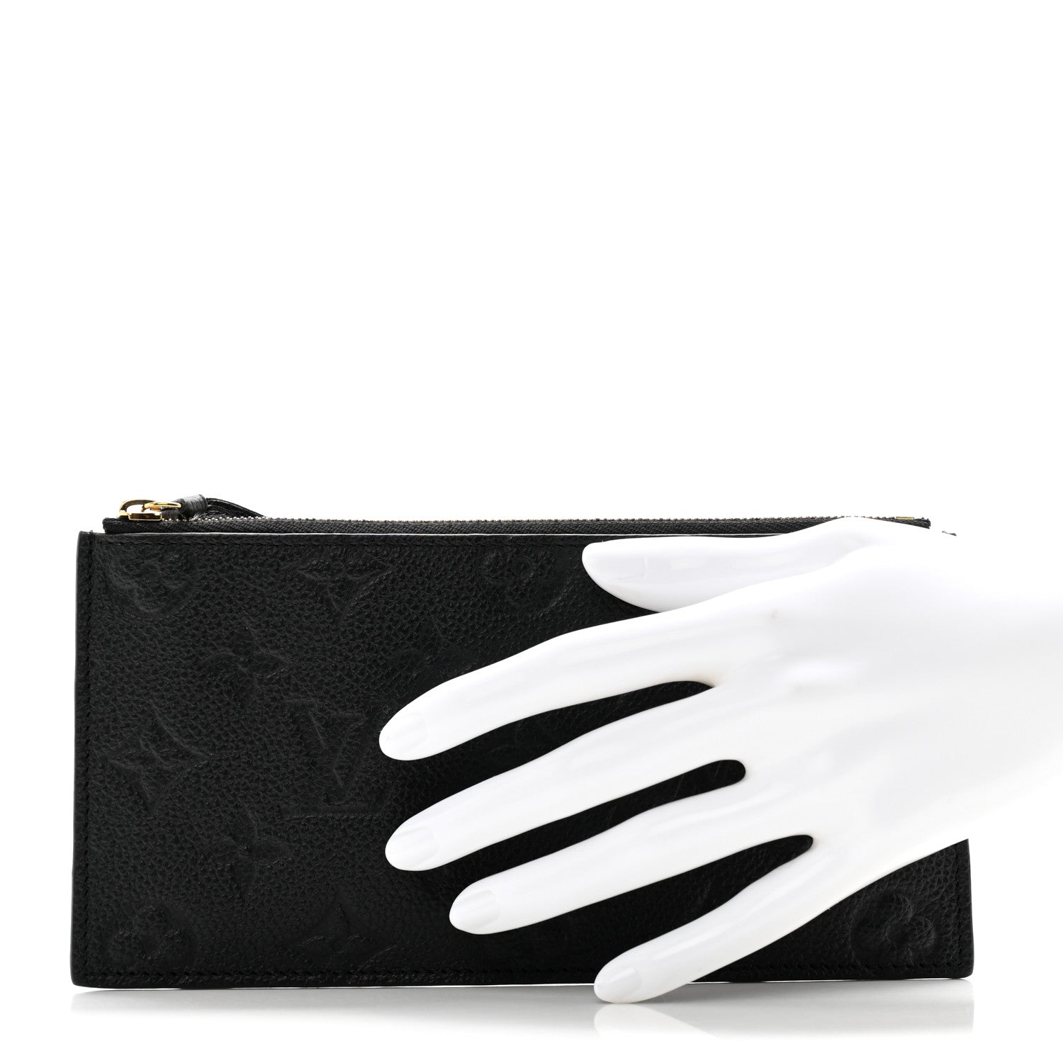 Louis Vuitton Empreinte Felicie Chain Wallet Zippered Insert Black 2 of 9