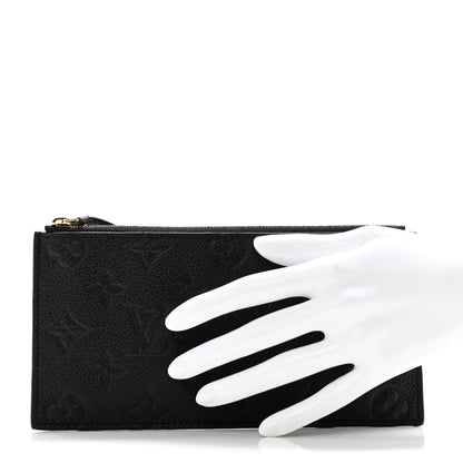 Louis Vuitton Empreinte Felicie Chain Wallet Zippered Insert Black 2 of 9