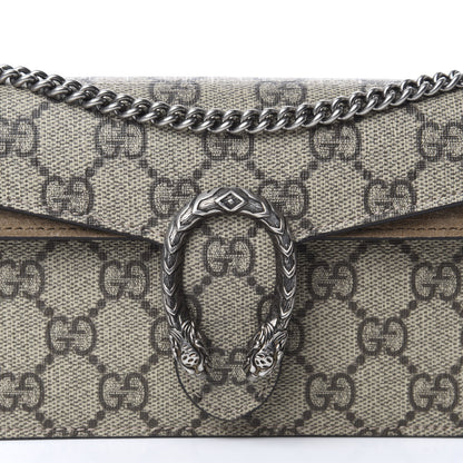 Gucci GG Supreme Monogram Super Mini Dionysus Shoulder Bag Taupe 9 of 10