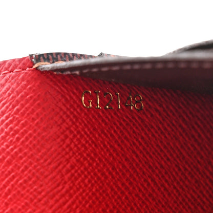 Louis Vuitton Damier Ebene Josephine Wallet Red 8 of 10
