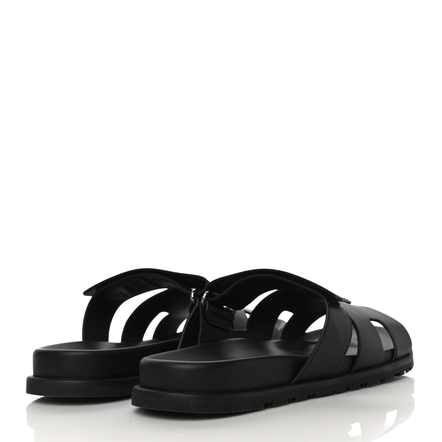 Calfskin Mens Chypre Sandals 43 Black