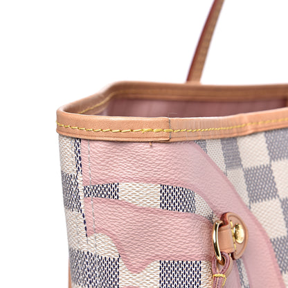 Louis Vuitton Damier Azur Tahitienne Neverfull MM 12 of 13