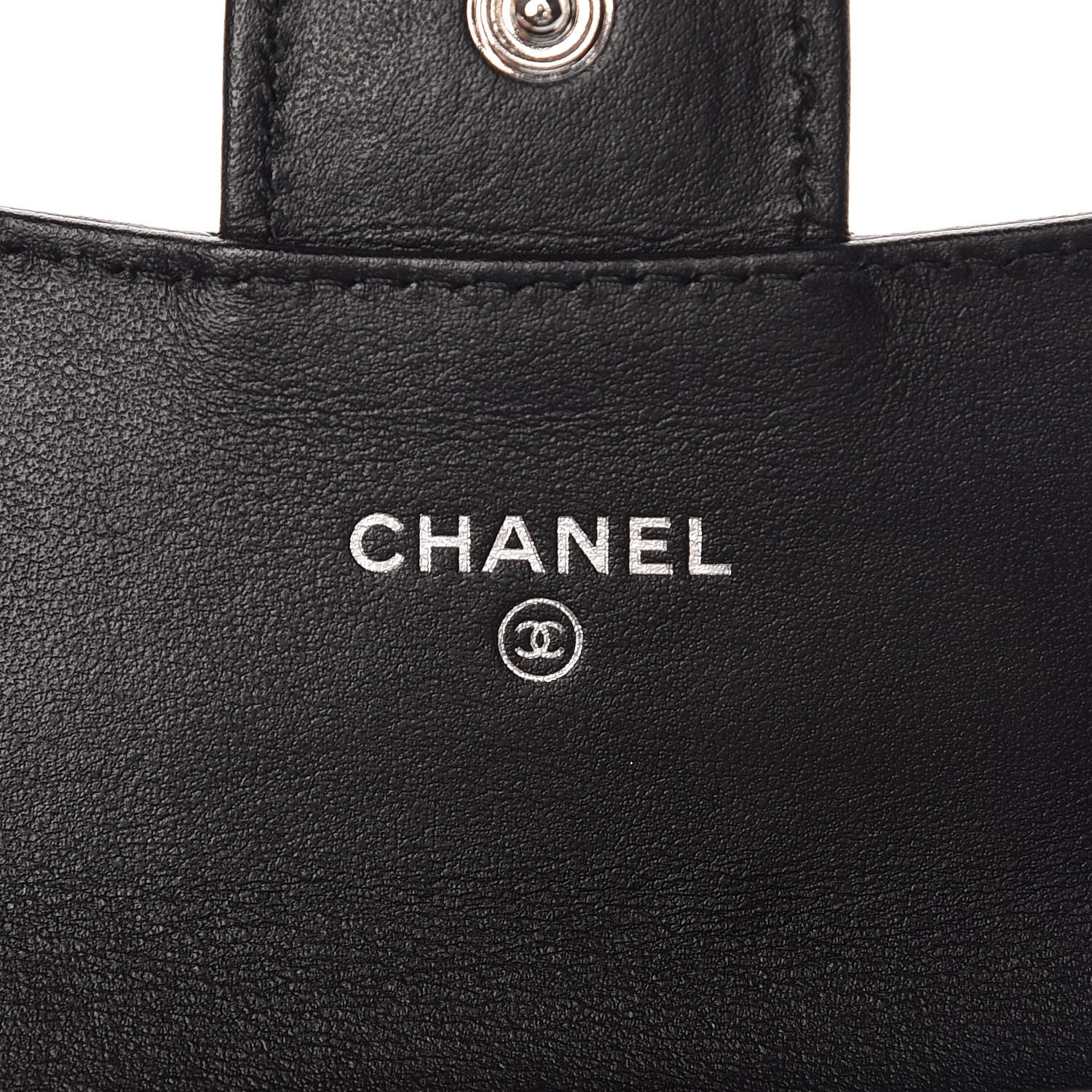 Chanel Aged Calfskin Chevron Quilted Reissue Card Holder Wallet So Black 6 of 11