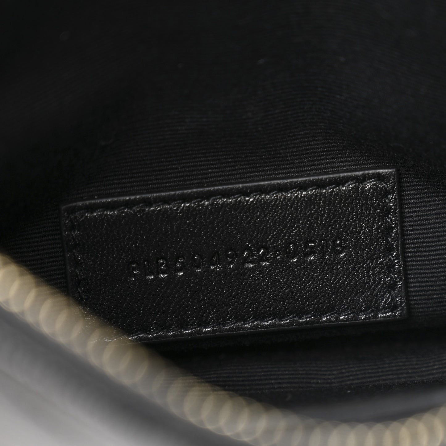 Grain De Poudre Chevron Monogram Bill Pouch Black