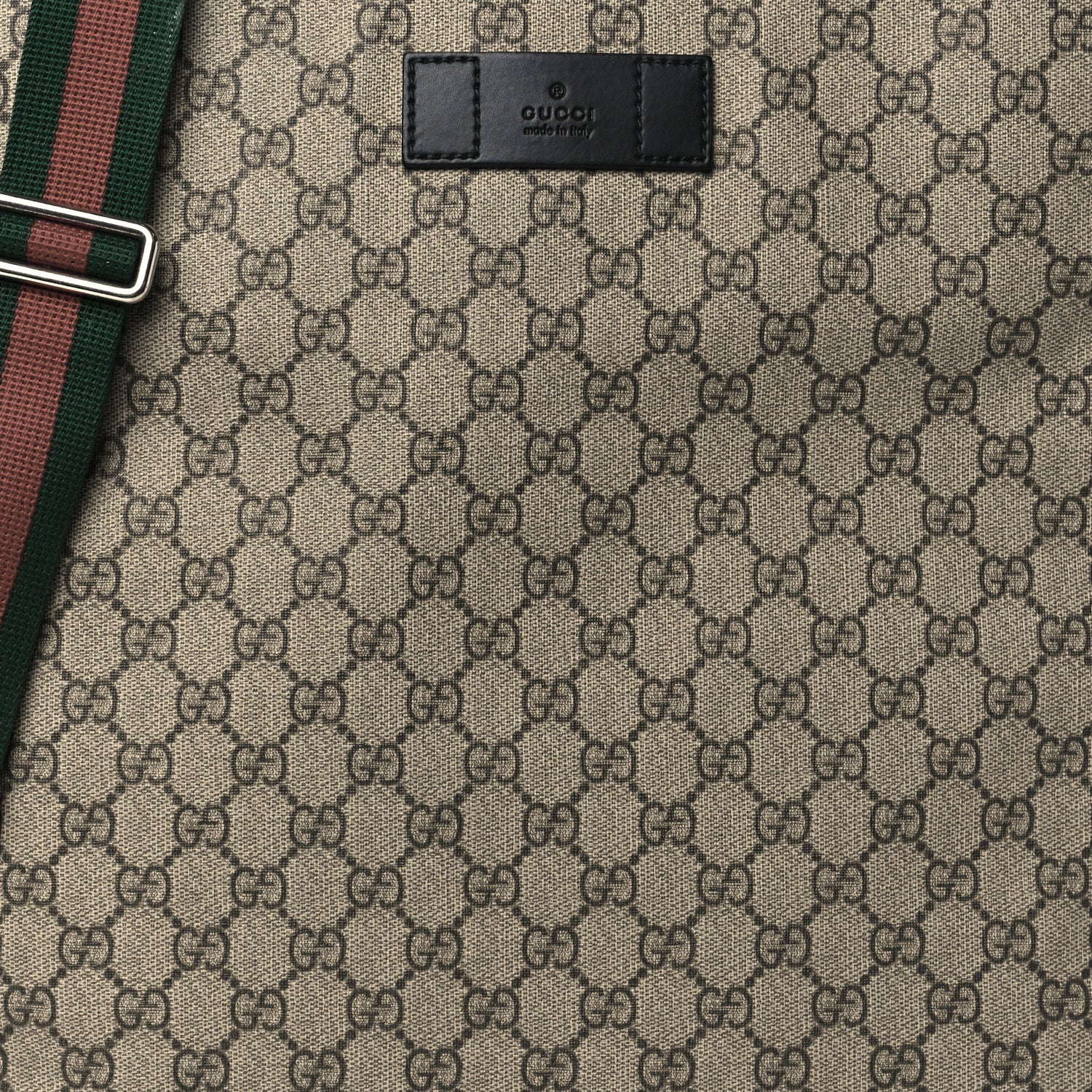 Gucci Soft GG Supreme Monogram Web Vertical Tote Black 14 of 25