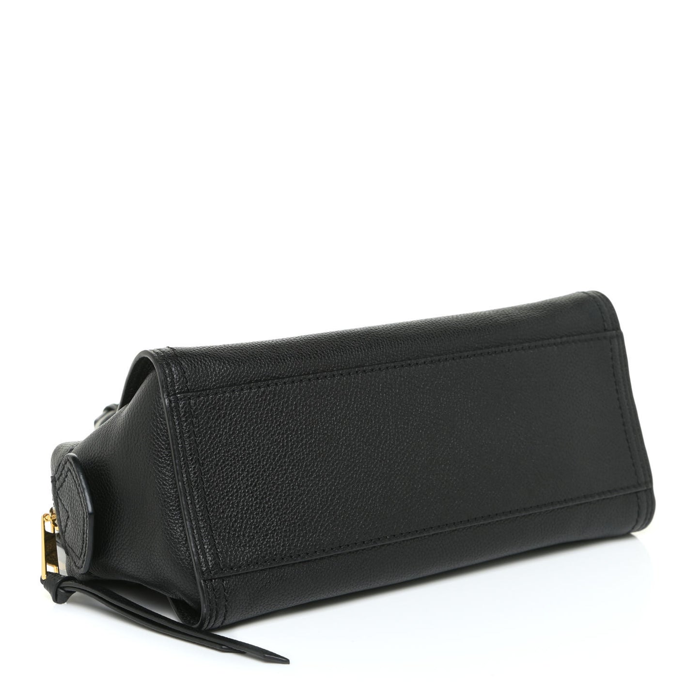 Textured Calfskin Cruiser Convertible Satchel Black
