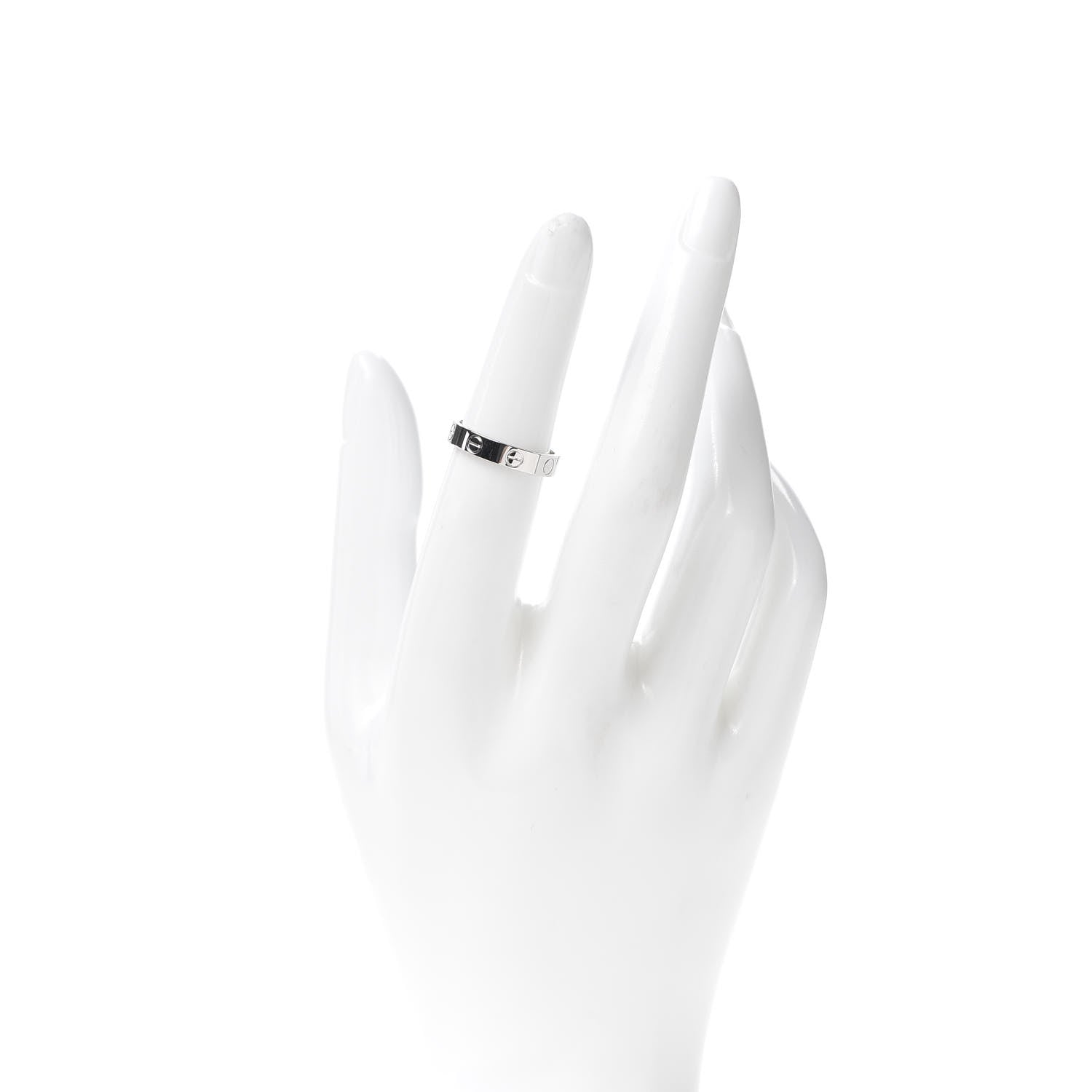 Cartier Platinum 3.5mm LOVE Wedding Band Ring 50 5.25 2 of 4