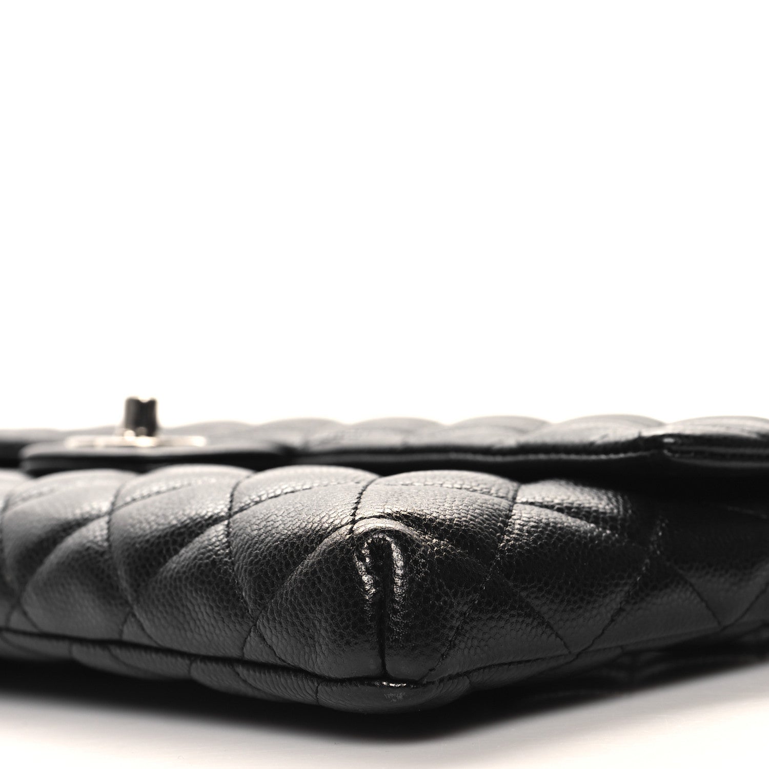 Chanel Caviar Quilted Flap Clutch Black 10 of 11