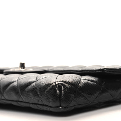 Chanel Caviar Quilted Flap Clutch Black 10 of 11
