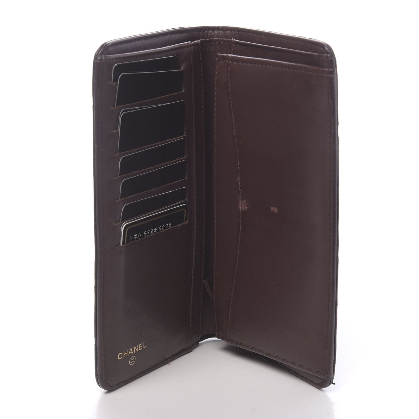 Caviar Quilted Yen Wallet Black