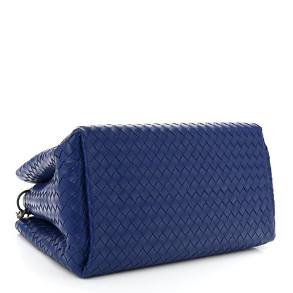 Bottega Veneta Light Calf Intrecciato Small Roma Signal Blue 4 of 10