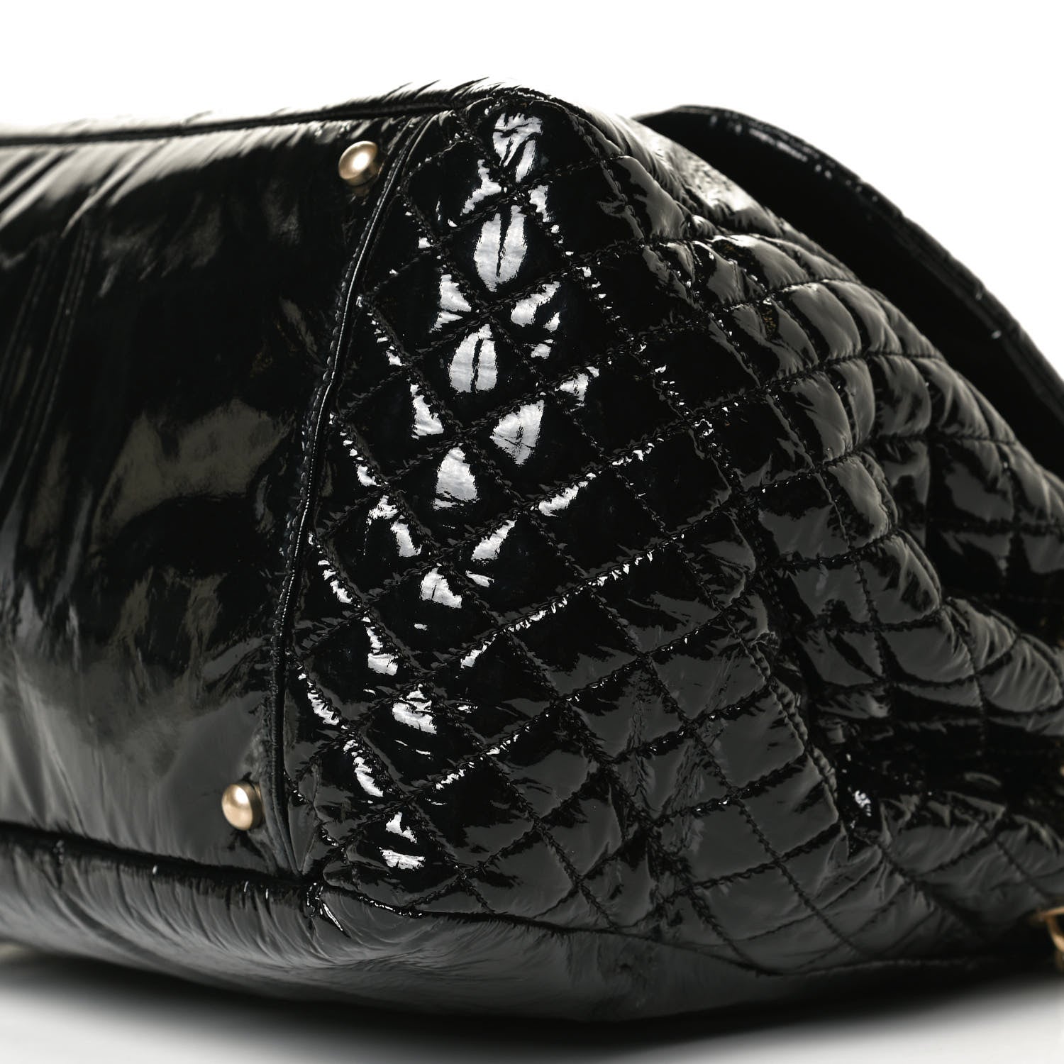 Chanel Vinyl XL Rock and Chain Flap Black 10 of 10