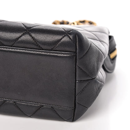 Chanel Lambskin Quilted Shoulder Bag Black 10 of 13
