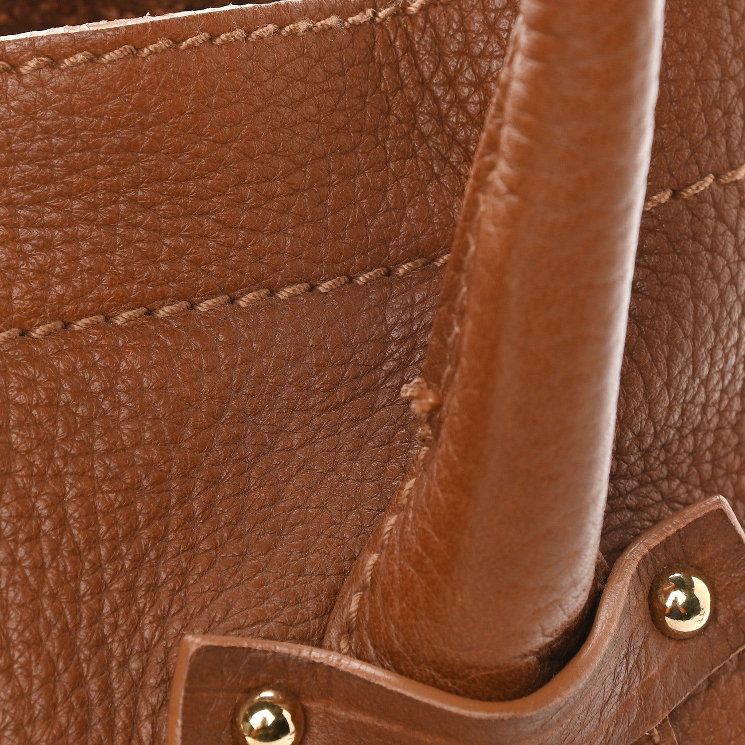 Dolce & Gabbana Grained Calfskin D Ring Shoulder Bag Brown 16 of 16