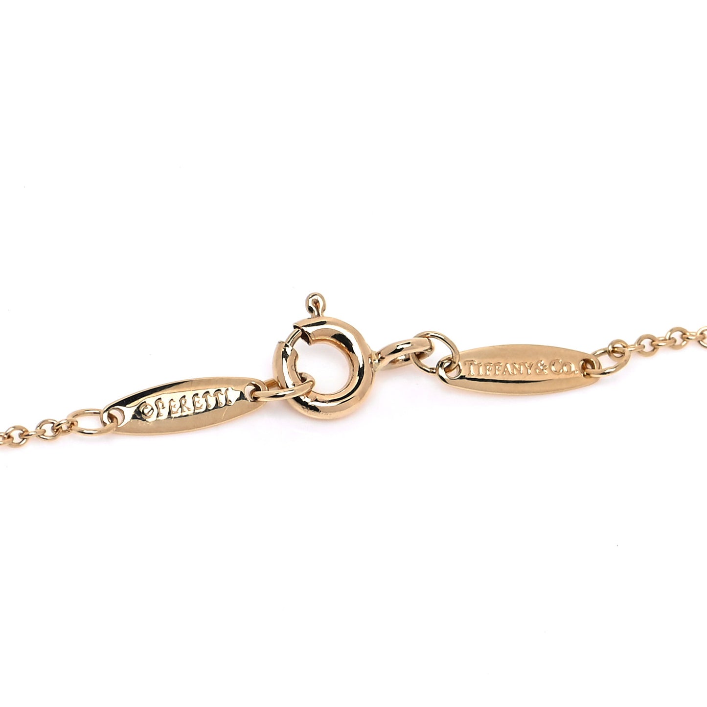 18K Yellow Gold Diamond .14ct Elsa Peretti Diamonds by the Yard Pendant Necklace