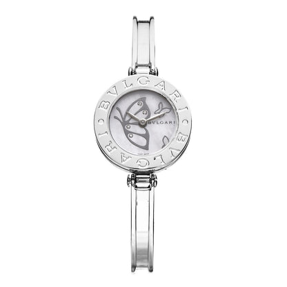 Bulgari Stainless Steel Diamond Mother of Pearl 22mm B.Zero1 Butterfly Quartz Watch 1 of 7