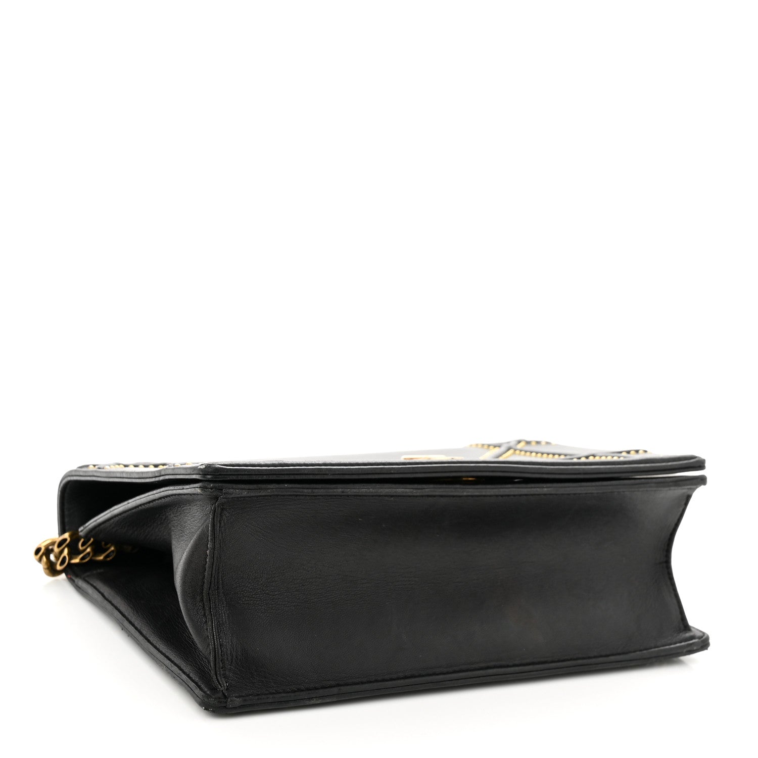 Christian Dior Lambskin Studded Medium Diorama Flap Bag Black 4 of 14