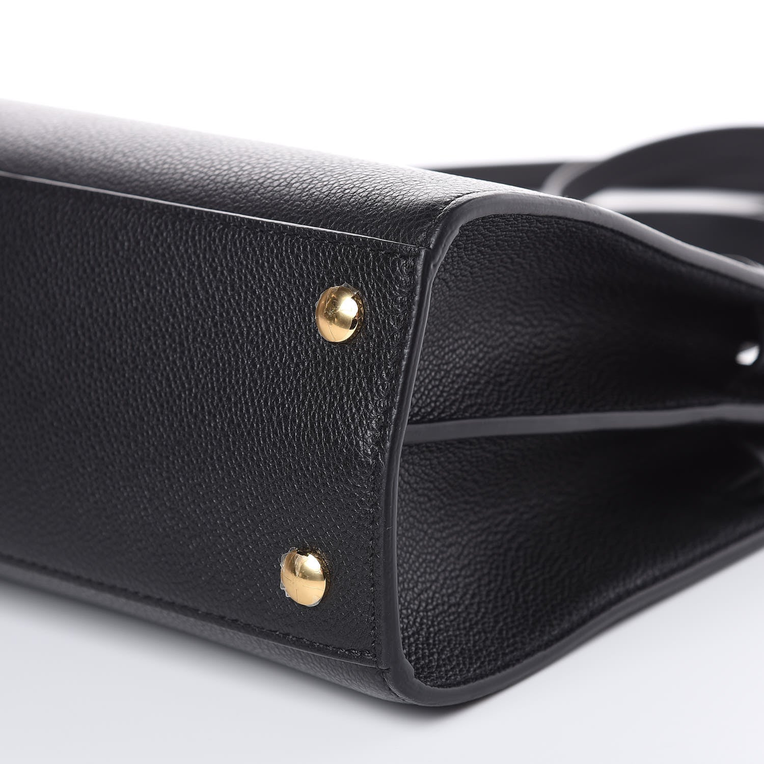 Burberry Grainy Calfskin Small Title Bag Black 9 of 9