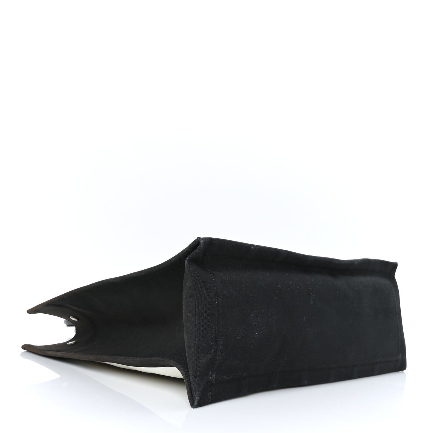 Canvas Noe Striped Tote Black White