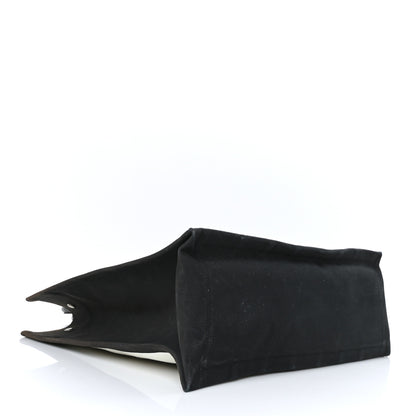 Saint Laurent Canvas Noe Striped Tote Black White 4 of 12