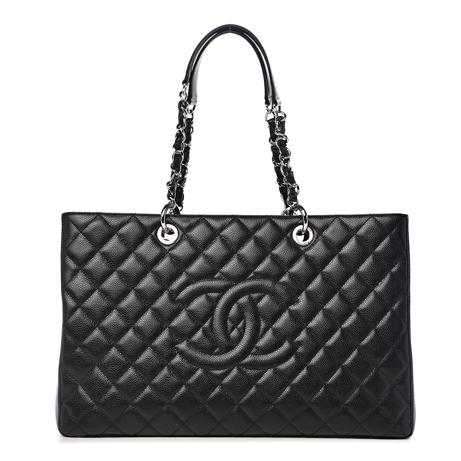 Chanel Caviar Quilted XL Grand Shopping Tote GST Black 1 of 10
