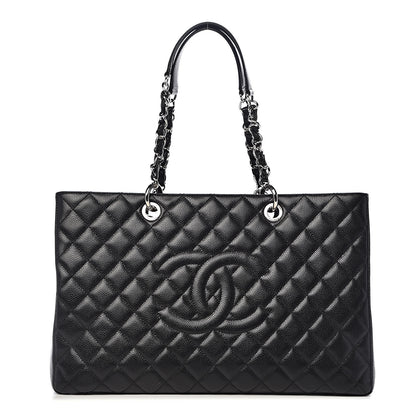 Chanel Caviar Quilted XL Grand Shopping Tote GST Black 1 of 10