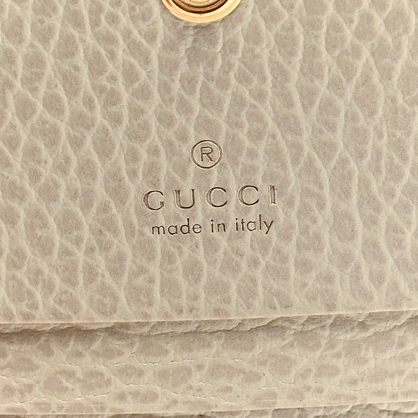Dollar Calfskin GG Supreme Monogram GG Marmont Card Case Mystic White Beige Ebony