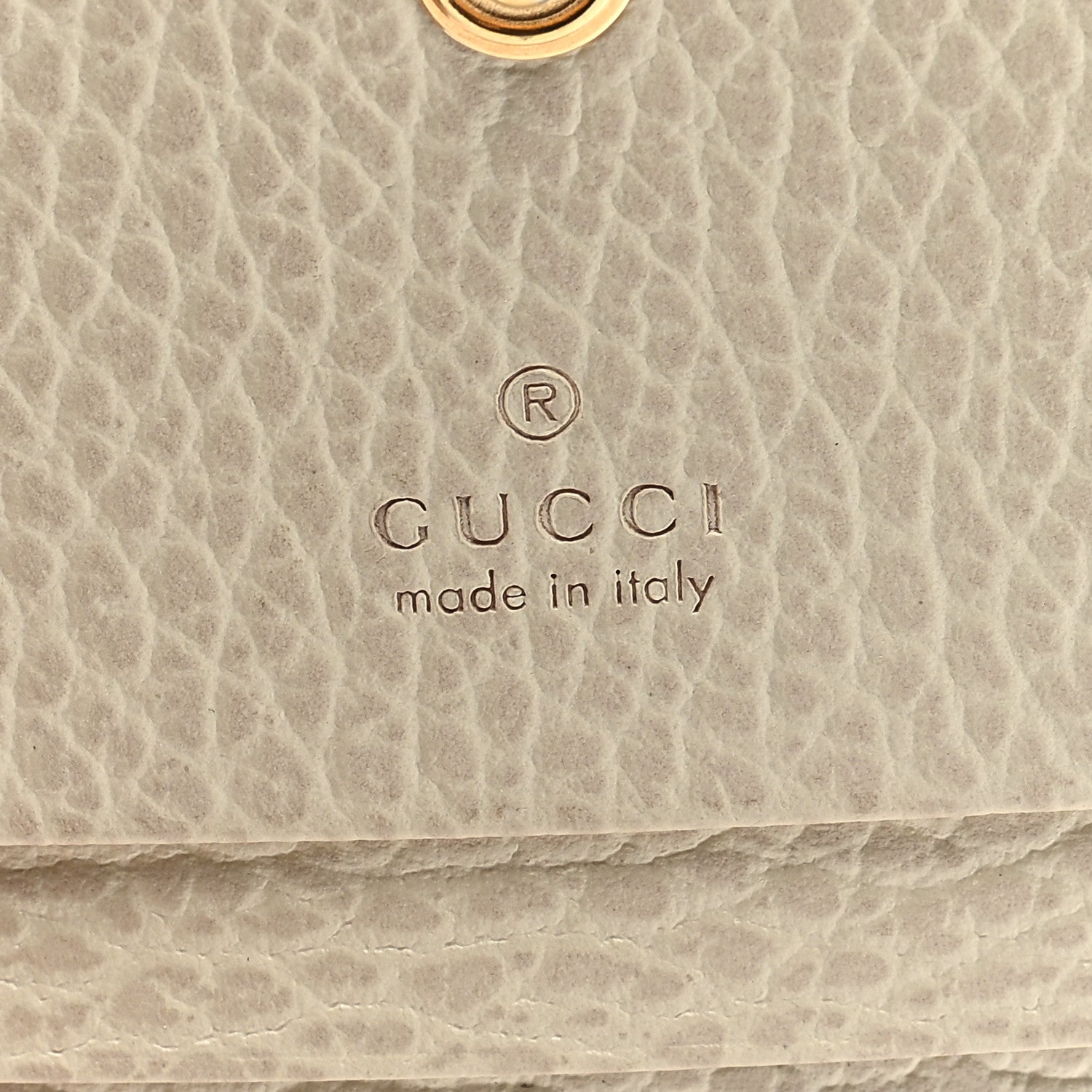Gucci Dollar Calfskin GG Supreme Monogram GG Marmont Card Case Mystic White Beige Ebony 6 of 7