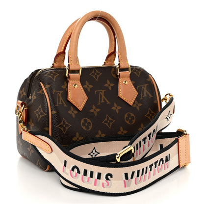 Louis Vuitton Monogram Speedy Bandouliere 20 Black 3 of 9