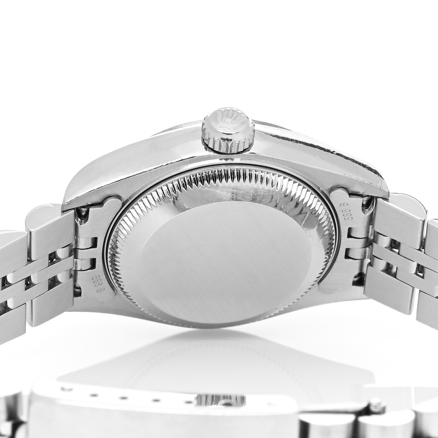 Stainless Steel 18K White Gold Pink Mother of Pearl 26mm Oyster Perpetual Datejust Watch Roman 79174
