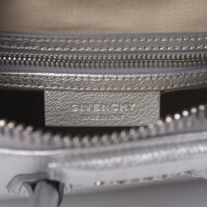 Givenchy Metallic Sugar Goatskin Mini Antigona Silver 8 of 11