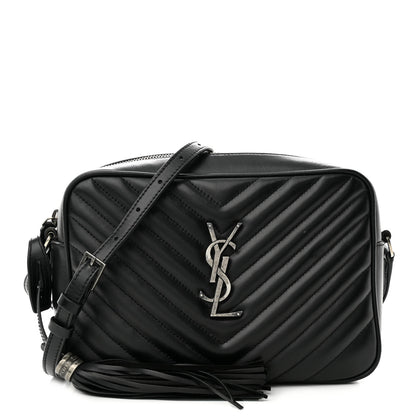 Saint Laurent Calfskin Matelasse Monogram Lou Camera Bag Black 1 of 13