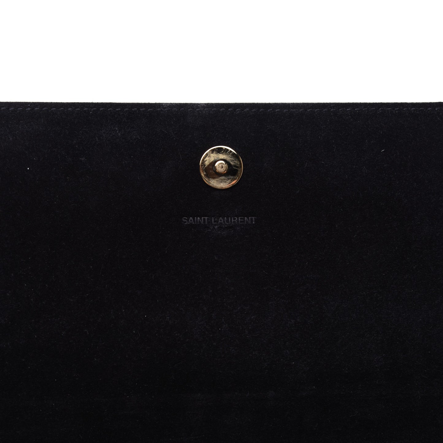 Metallic Calfskin Classic Monogram Cassandre Clutch Argento