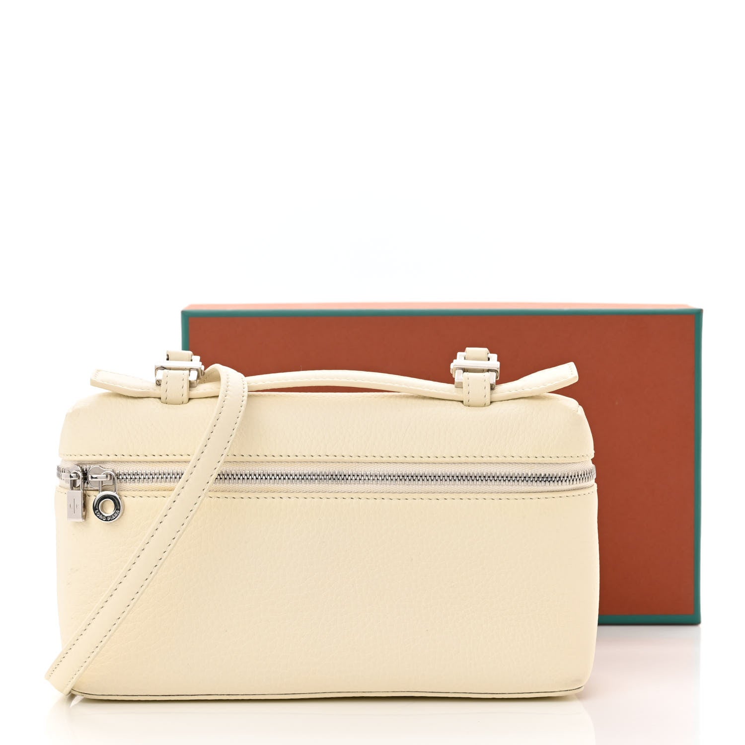 Loro Piana Grained Calfskin L19 Extra Pocket Pouch Whisper White 16 of 16