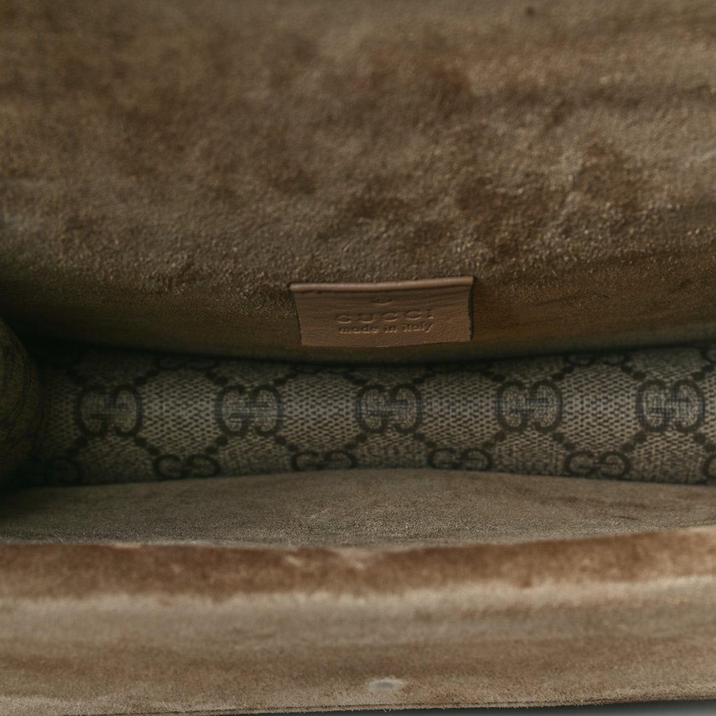 GG Supreme Monogram Mini Dionysus Shoulder Bag Taupe