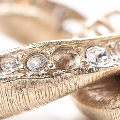 Chanel Crystal CC Chain Bracelet Gold 6 of 6
